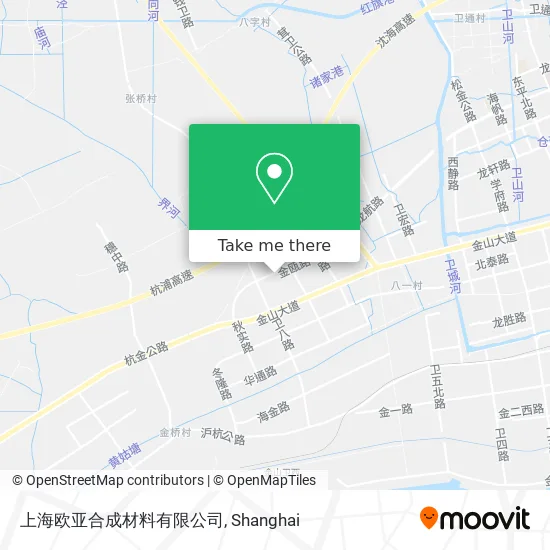 上海欧亚合成材料有限公司 map