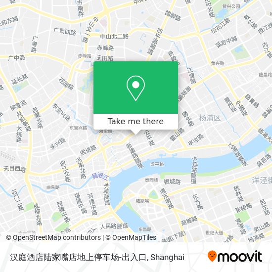 汉庭酒店陆家嘴店地上停车场-出入口 map