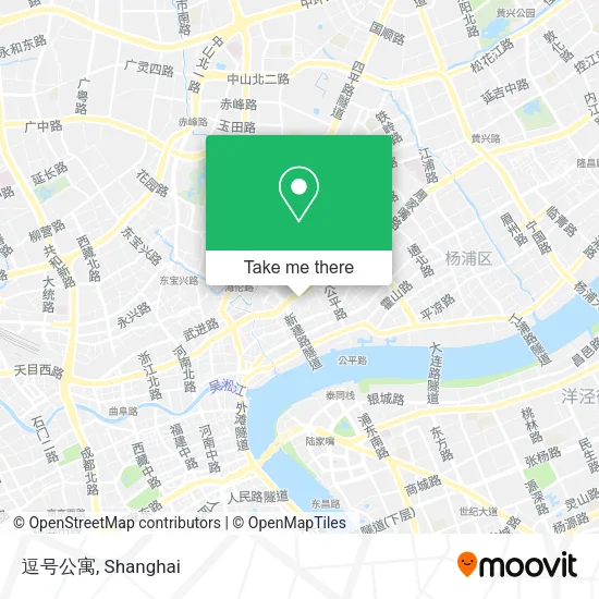 逗号公寓 map