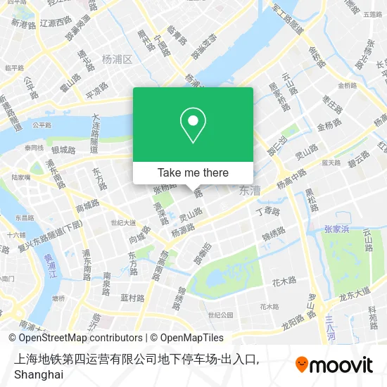 上海地铁第四运营有限公司地下停车场-出入口 map