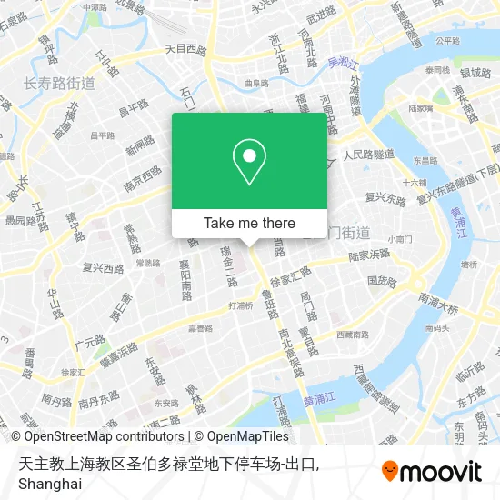 天主教上海教区圣伯多禄堂地下停车场-出口 map