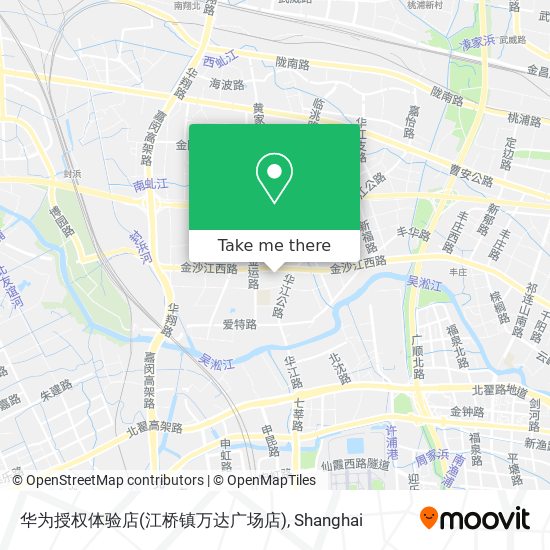 华为授权体验店(江桥镇万达广场店) map