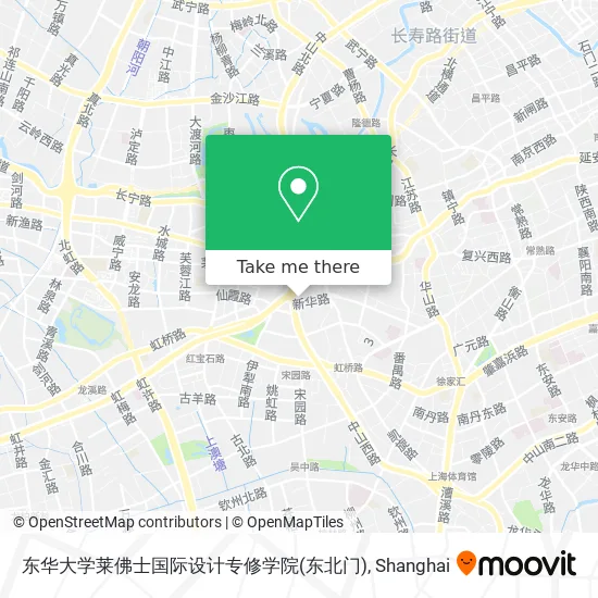 东华大学莱佛士国际设计专修学院(东北门) map