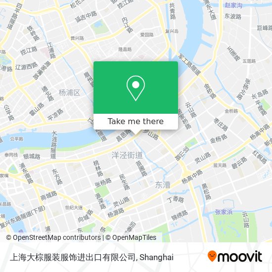 上海大棕服装服饰进出口有限公司 map