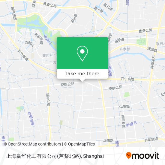 上海赢华化工有限公司(芦蔡北路) map