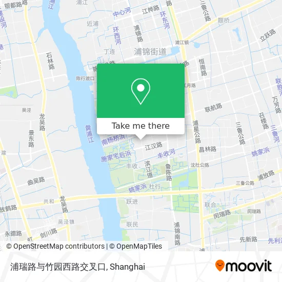 浦瑞路与竹园西路交叉口 map