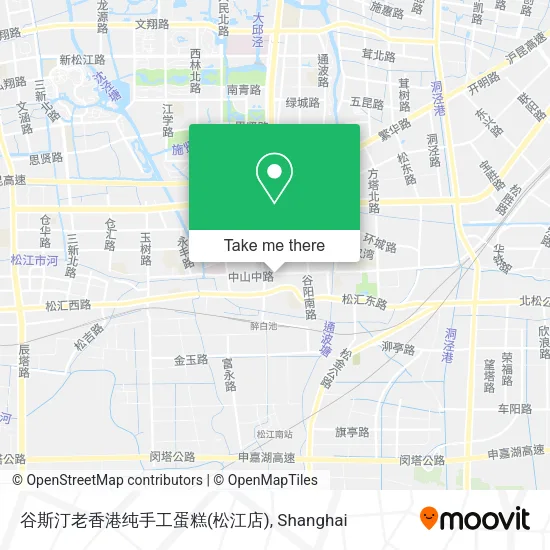 谷斯汀老香港纯手工蛋糕(松江店) map