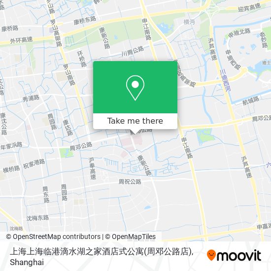 上海上海临港滴水湖之家酒店式公寓(周邓公路店) map