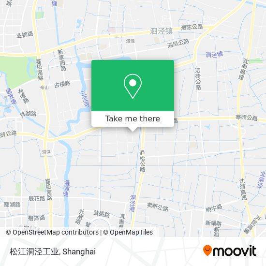 松江洞泾工业 map