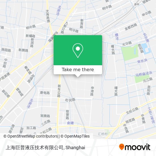 上海巨普液压技术有限公司 map