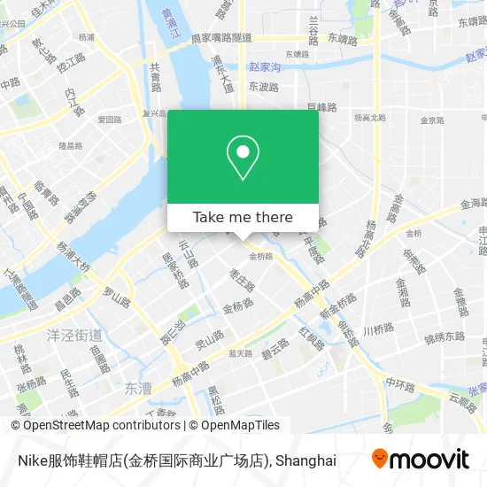 Nike服饰鞋帽店(金桥国际商业广场店) map