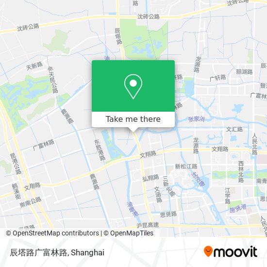 辰塔路广富林路 map