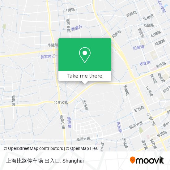 上海比路停车场-出入口 map