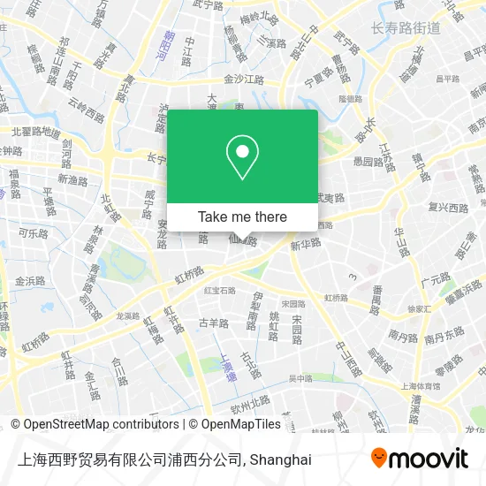 上海西野贸易有限公司浦西分公司 map