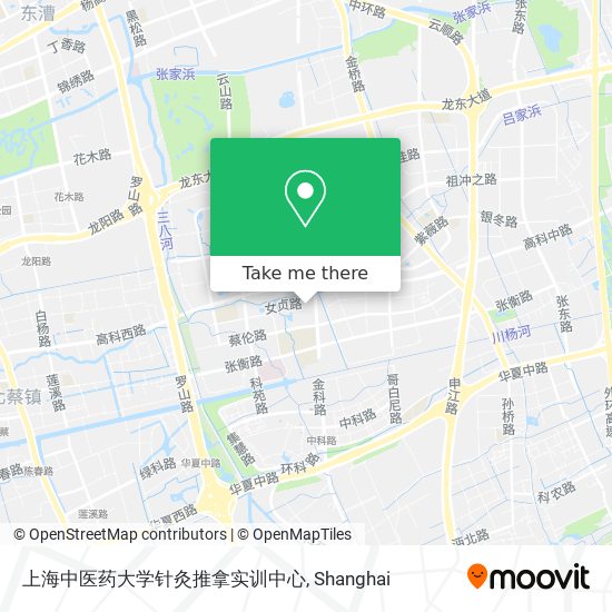 上海中医药大学针灸推拿实训中心 map