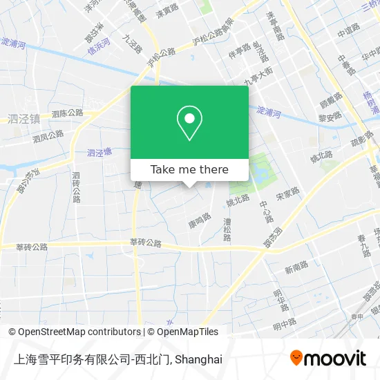 上海雪平印务有限公司-西北门 map