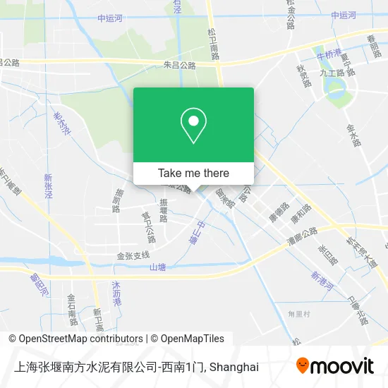 上海张堰南方水泥有限公司-西南1门 map