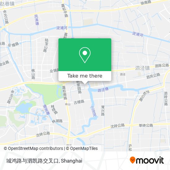 城鸿路与泗凯路交叉口 map