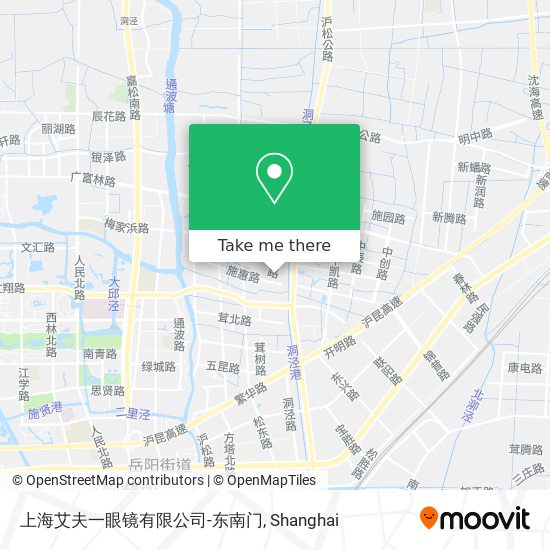 上海艾夫一眼镜有限公司-东南门 map