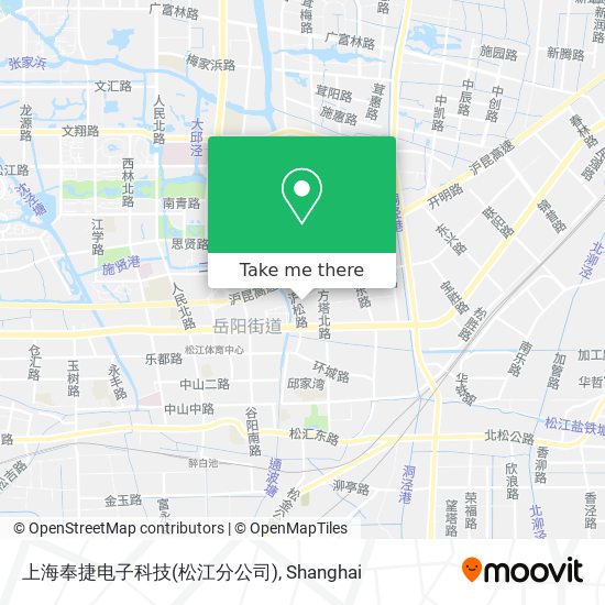 上海奉捷电子科技(松江分公司) map