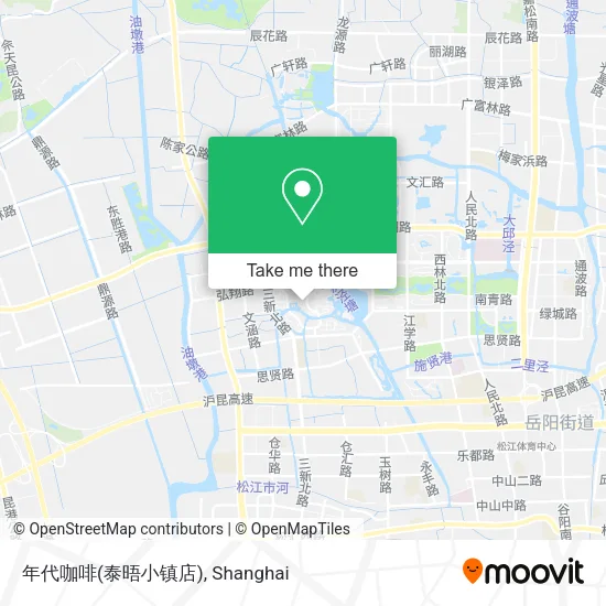 年代咖啡(泰晤小镇店) map