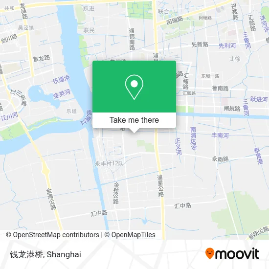钱龙港桥 map