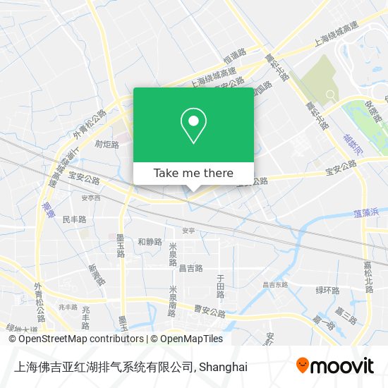 上海佛吉亚红湖排气系统有限公司 map