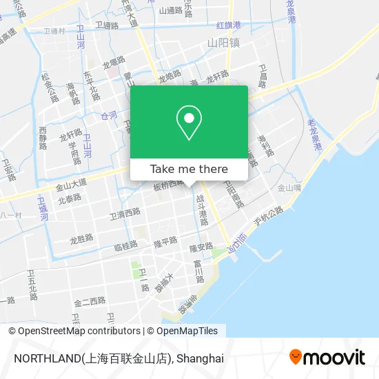 NORTHLAND(上海百联金山店) map