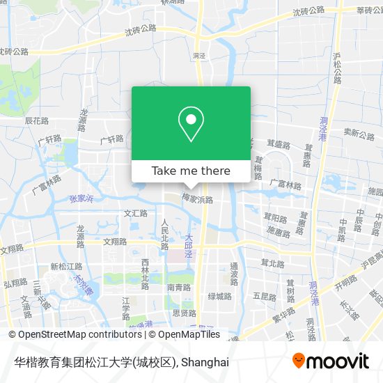 华楷教育集团松江大学(城校区) map