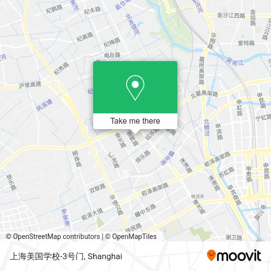 上海美国学校-3号门 map