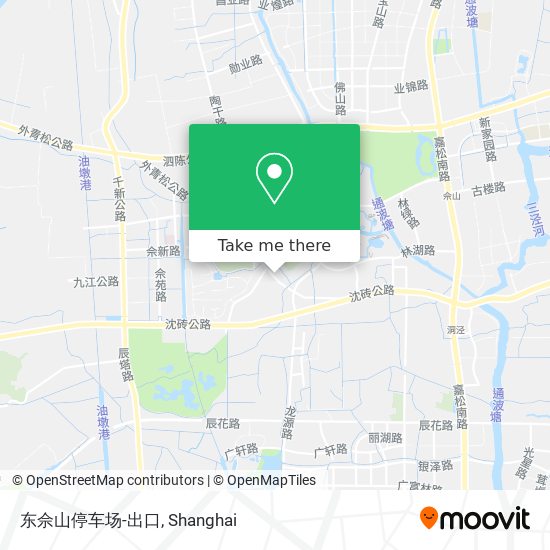 东佘山停车场-出口 map