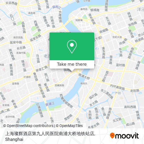 上海璨辉酒店第九人民医院南浦大桥地铁站店 map