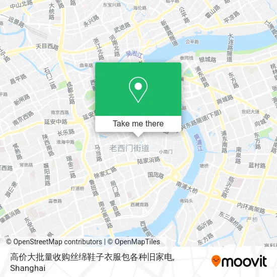 高价大批量收购丝绵鞋子衣服包各种旧家电 map