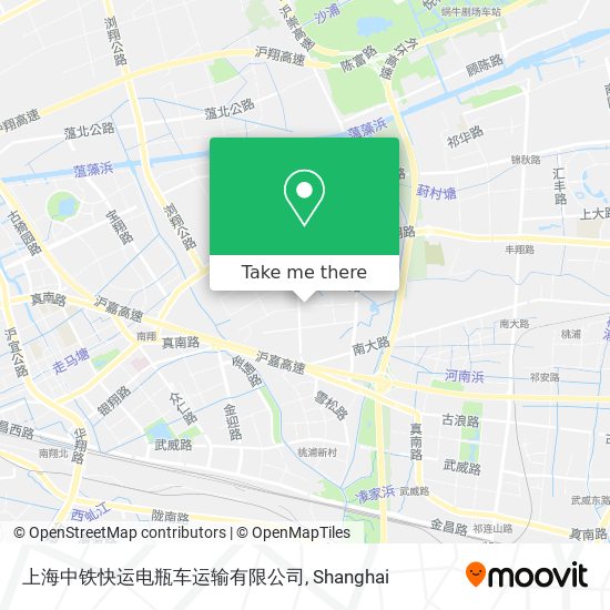 上海中铁快运电瓶车运输有限公司 map