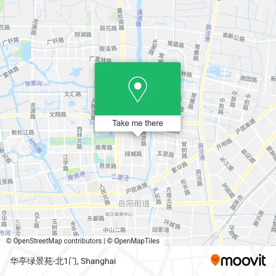 华亭绿景苑-北1门 map