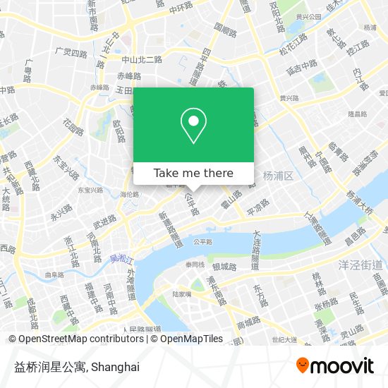 益桥润星公寓 map
