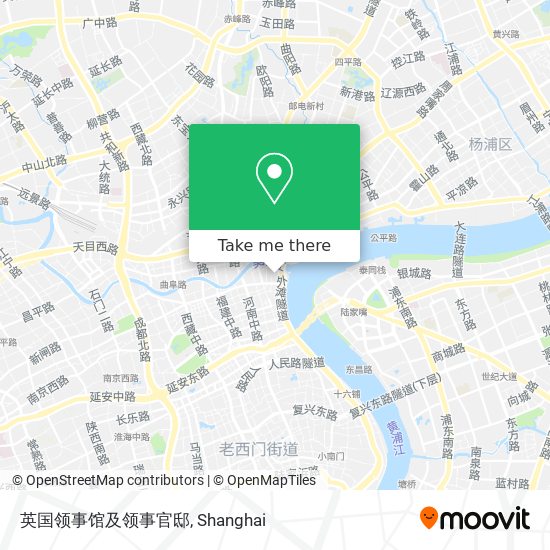 英国领事馆及领事官邸 map