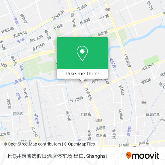 上海共康智选假日酒店停车场-出口 map