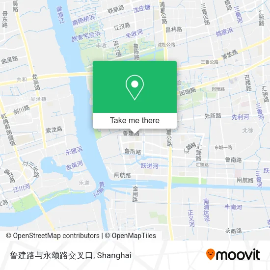 鲁建路与永颂路交叉口 map