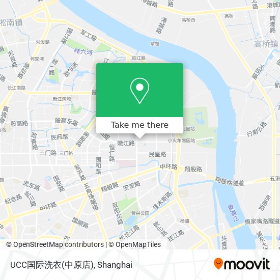 UCC国际洗衣(中原店) map