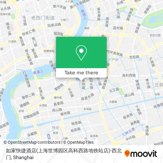 如家快捷酒店(上海世博园区高科西路地铁站店)-西北门 map
