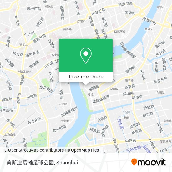 美斯途后滩足球公园 map