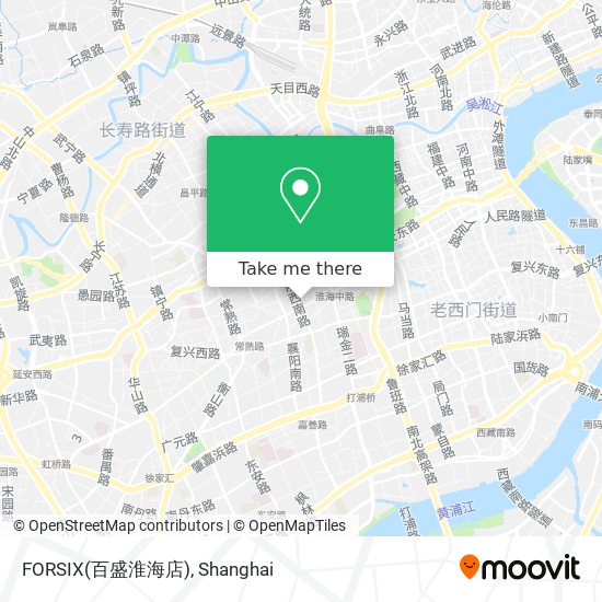 FORSIX(百盛淮海店) map