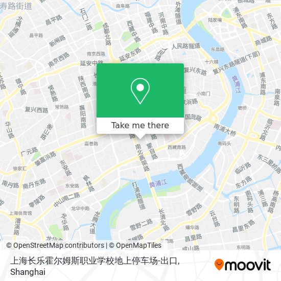 上海长乐霍尔姆斯职业学校地上停车场-出口 map