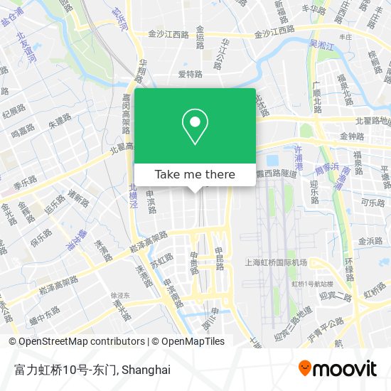 富力虹桥10号-东门 map