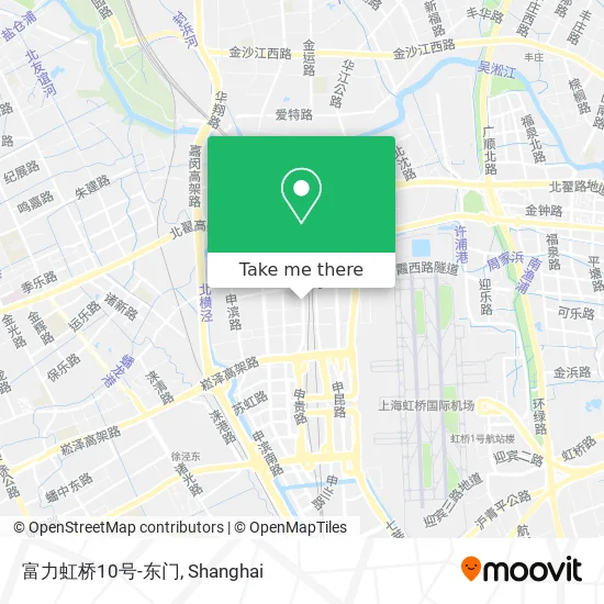 富力虹桥10号-东门 map