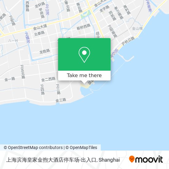 上海滨海皇家金煦大酒店停车场-出入口 map