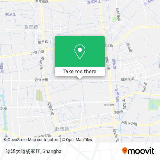 崧泽大道杨家庄 map