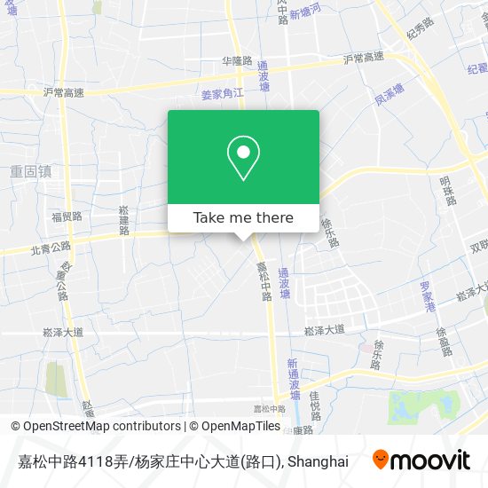 嘉松中路4118弄/杨家庄中心大道(路口) map