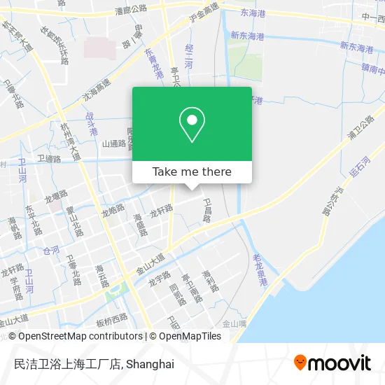 民洁卫浴上海工厂店 map